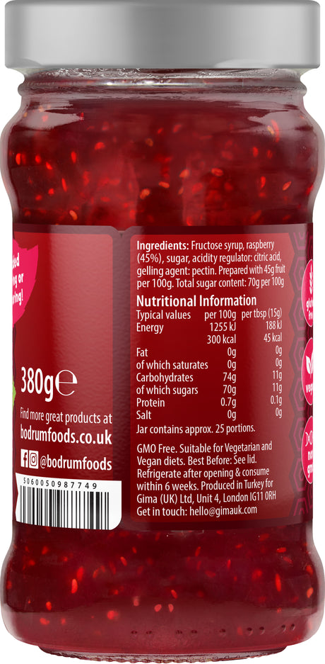 Bodrum Raspberry Jam 380g
