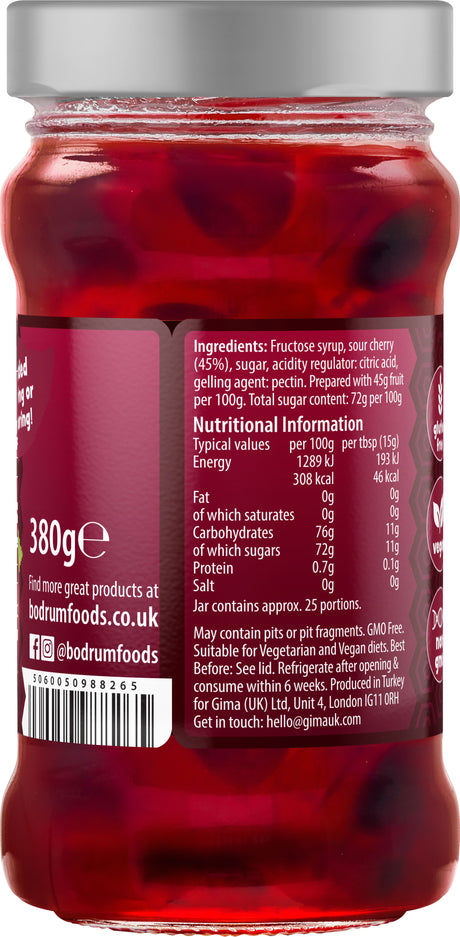 Bodrum Sour Cherry Jam 380g