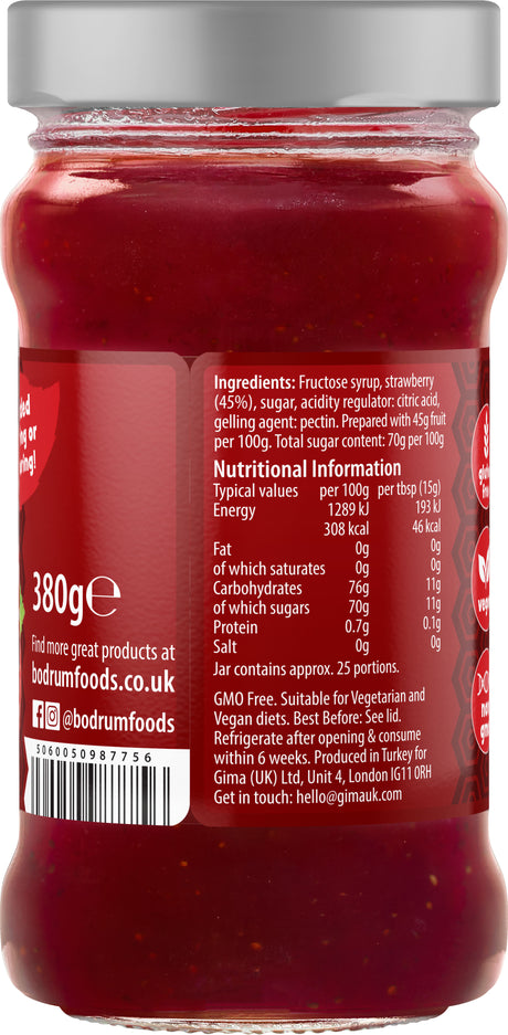 Bodrum Strawberry Jam 380g