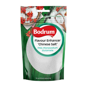 Bodrum Flavour Enhancer 'Chinese Salt' packaging on a white background