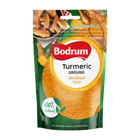 Bodrum ground turmeric packaging on a white background