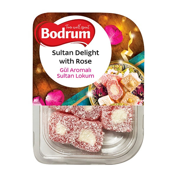 Bodrum Sultan with Rose Turkish Delight 200g