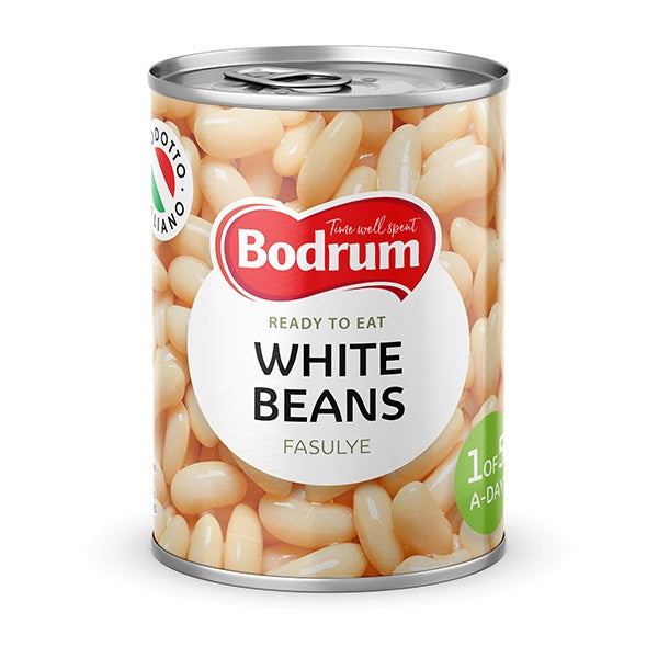 Bodrum Boiled White Beans 400g