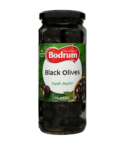 Bodrum Whole Black Olives 340g