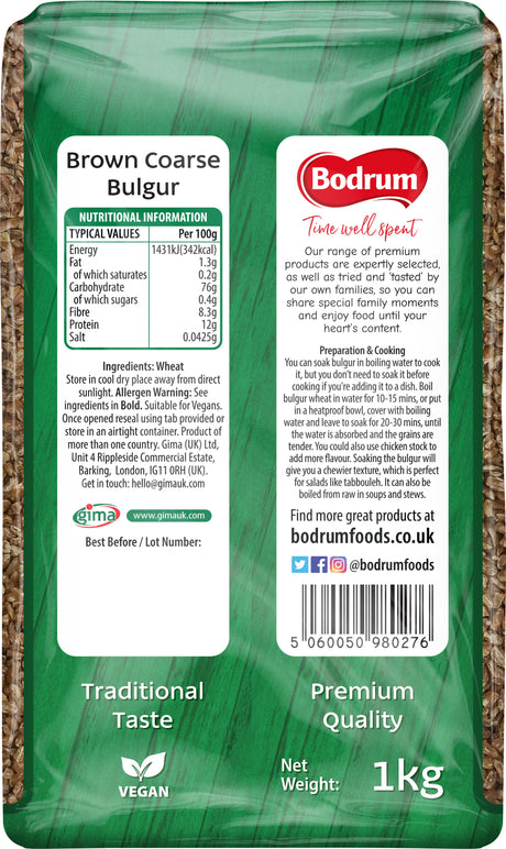 Bodrum Coarse Brown Bulgur 1kg