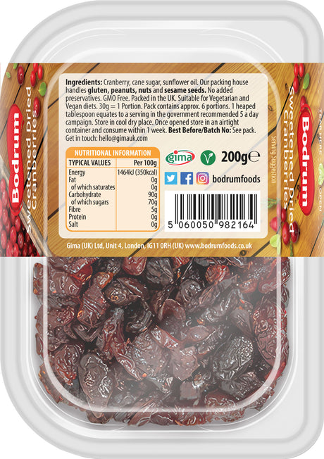 Bodrum Cranberries 200g