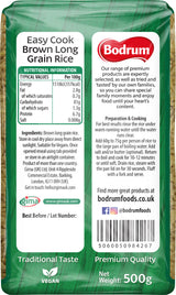 Bodrum Brown Easy-Cook Long Grain Rice 500g
