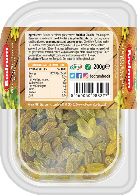 Bodrum Green Raisins 200g