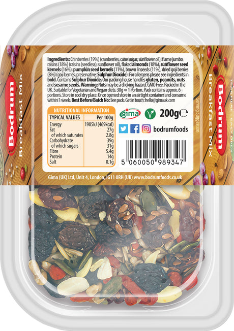 Bodrum Breakfast Mix 200g