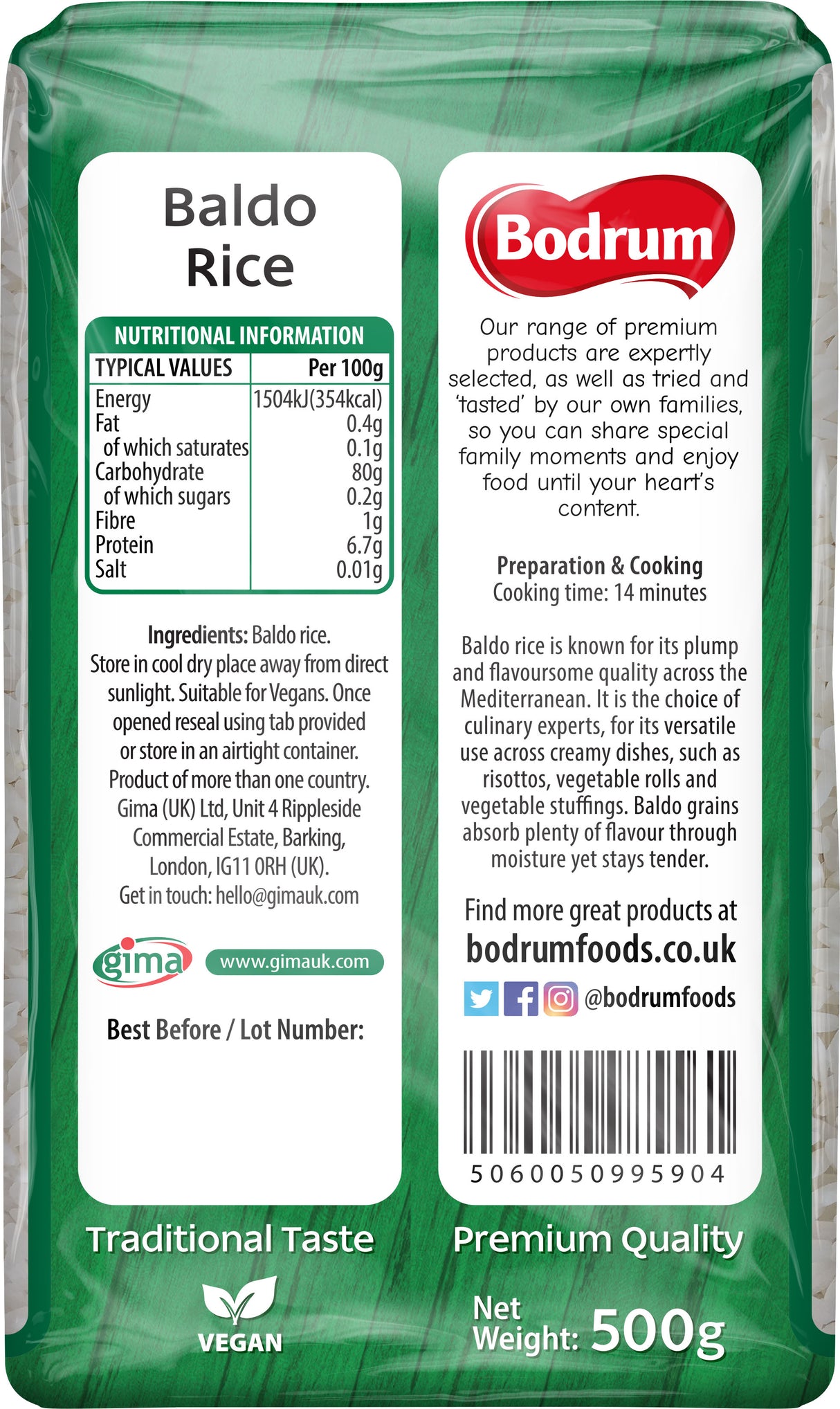 Bodrum Baldo Rice 500g