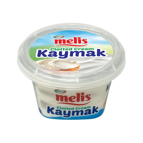Container of melis Clotted Cream Kaymak on a white background