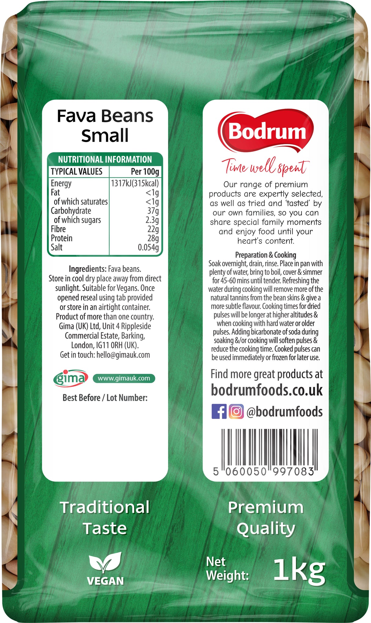 Bodrum Fava Beans 1kg