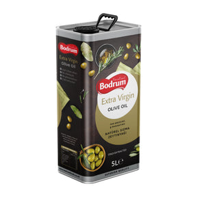 Bodrum Extra Virgin Olive Oil container on a white background
