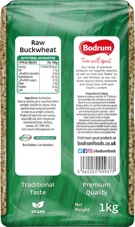 Bodrum Raw Buckwheat 1kg