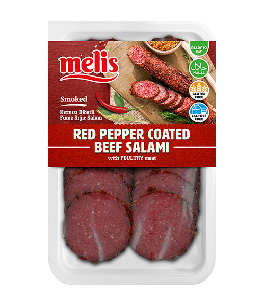 Melis Smoked Beef Salami with Red Pepper Coating 80g