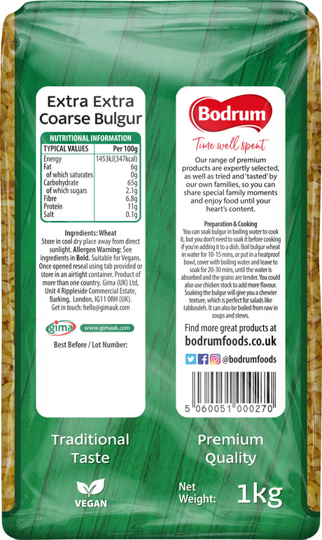 Bodrum Extra Extra Coarse Bulgur 1kg