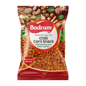 Packaged snack with Bodrum brand on a white background