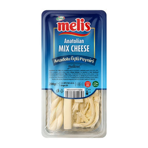 Packaged Anatolian Mix Cheese with Melis branding on a white background