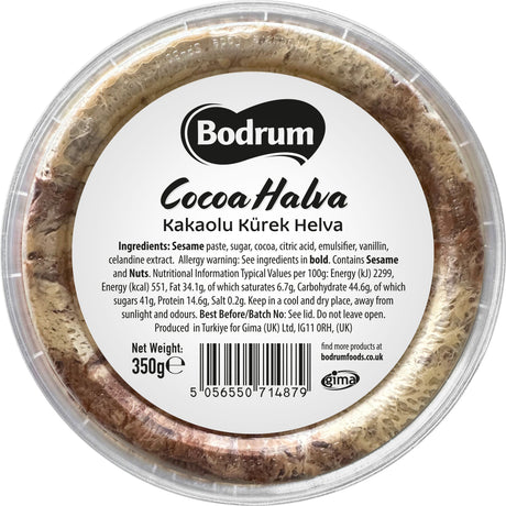 Bodrum Tahini Cocoa Kurek Halva 350g