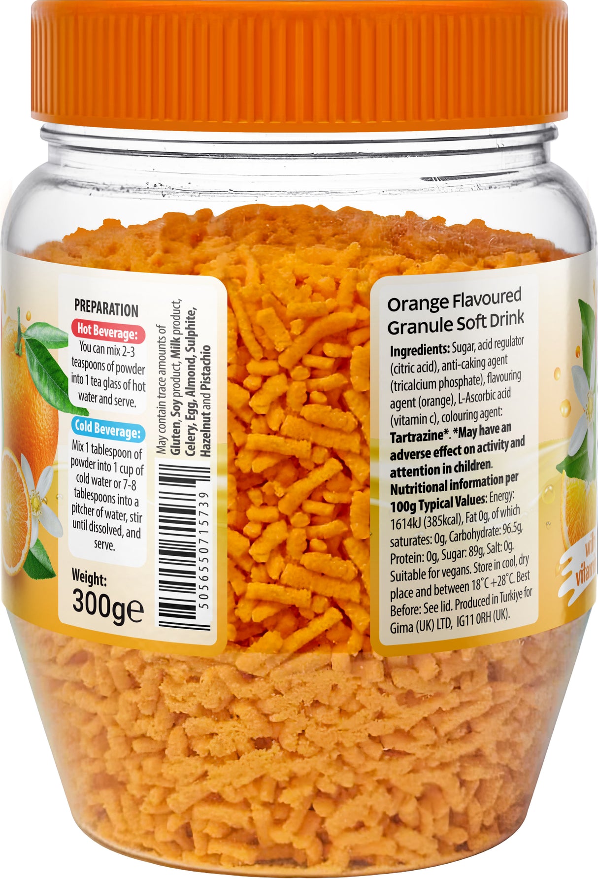 Bodrum Orange Flavoured Instant Drink (Oralet) 300g