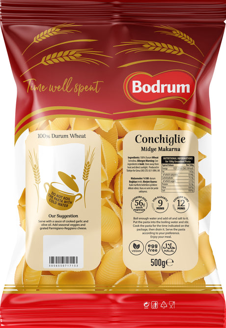 Bodrum Pasta Conchiglie 500g