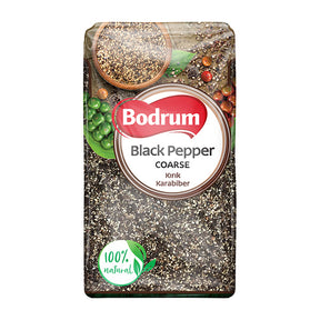 Bodrum black pepper packaging with visible brand logo and product details on a white background