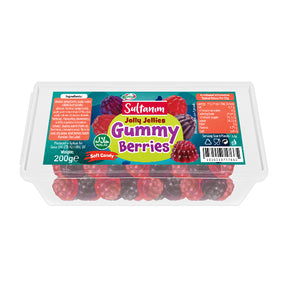 Pack of Sultanim Jolly Jellies Gummy Berries on a white background