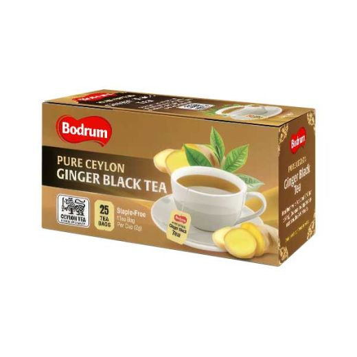 Bodrum Ceylon Ginger Black Tea Bags 25 Pack 50g
