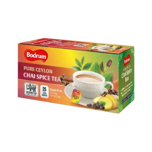 Bodrum Ceylon Chai Spice Tea Bags 25 Pack 50g