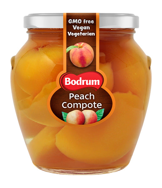 Bodrum Amf Compote-Peeled Peach 580ml