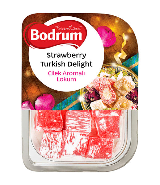 Bodrum Strawberry Turkish Delight 200g