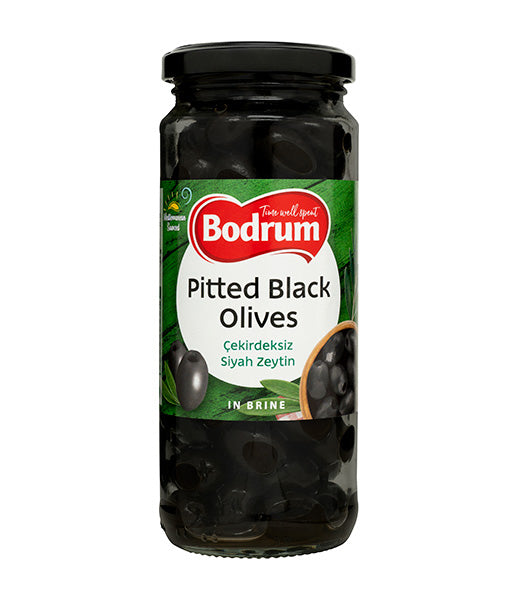 Bodrum Pitted Black Olives in Brine 340g