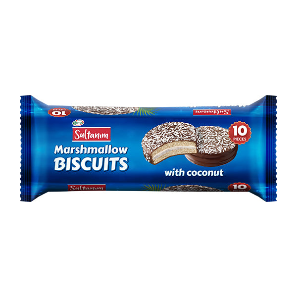 Sultanim Marshmallow Biscuits with Chocolate & Coconut 220g