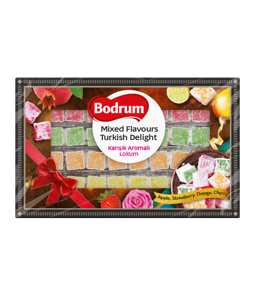 Bodrum Luxury Turkish Delight Mixed Fruits 350g