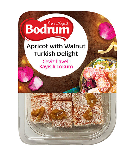 Bodrum Apricot & Walnut Turkish Delight 200g