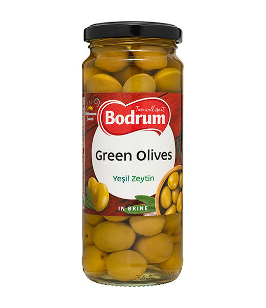 Bodrum Whole Green Olives 340g