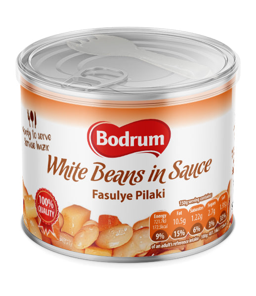 Bodrum Ready Meal White Beans in Tomato Sauce 400g