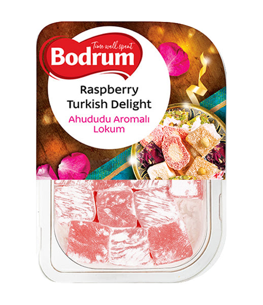 Bodrum Raspberry Turkish Delight 200g