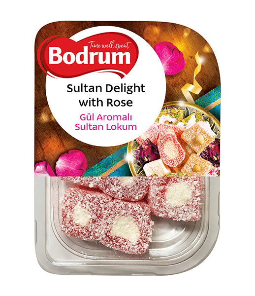 Bodrum Sultan with Rose Turkish Delight 200g