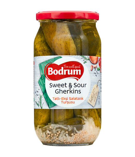Bodrum Sweet & Sour Gherkins 950g