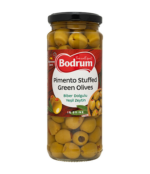 Bodrum Pimento Stuffed Green Olives 340g