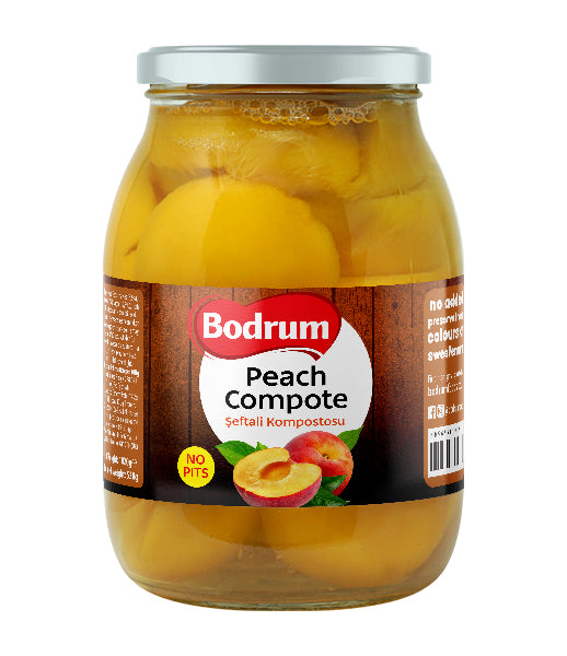 Bodrum Compote-Peeled Peach 1062ml
