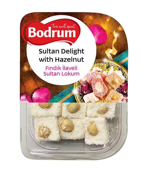 Bodrum Sultan with Hazelnut Turkish Delight 200g