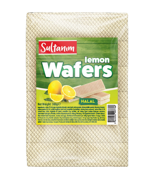Sultanim Wafers with Lemon Cream Filling 300g