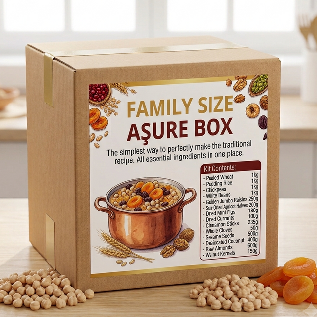 Family size Assure Box with ingredients on a kitchen counter